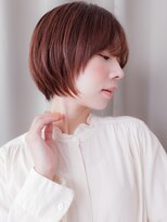 カバーヘア ブリス 志木南口駅前店(COVER HAIR bliss)&nbsp;ミルクティーピンクベージュ小顔丸みショートボブX志木30代40代