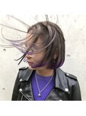 【チクロヘアー大石】テールカラーパープル