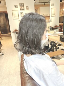 エイトタマプラ たまプラーザ店(EIGHT tamapla) 【EIGHT渡辺】切りっぱなしボブ×カーキグレージュ