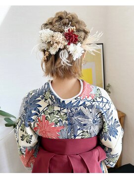 ブランココ(BlanCoCo) もこもこハーフアップ