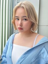 ロンドルーチェ 心斎橋(Lond luce)&nbsp;ダークアッシュ/ミディアムレイヤーカット［髪質改善/縮毛矯正］