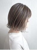 外ハネボブ×シルバーグレージュ