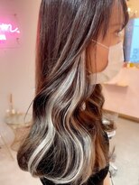 ラルムバイシー 新宿(LARME by Sea)&nbsp;シールエクステ×インナーカラー/イヤリングカラー【韓国】