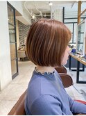 王道モテヘア顎ラインミニボブ