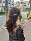 dot.  ハーフアップ×結婚式お呼ばれヘアセット