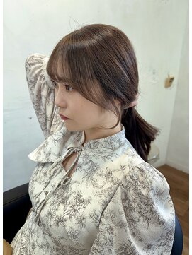 アリスバイアフロート 自由が丘(ALICe by AFLOAT) 結んでも可愛い顔周りカット／おくれ毛カット