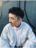 メンズ　ハイセンスな刈り上げシンプルショートパーマ