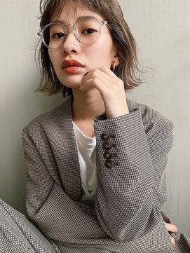 フィルムス 横浜(FILMS) ハッシュカット/フルバング/似合わせカット/レッドブラウン