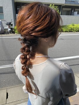 ロアー ヘアー マックイーン 流山おおたかの森店(RAWR hair McQueen) 【RAWR】大人可愛い_オレンジブラウン
