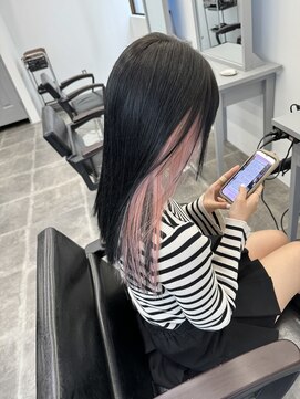 ペレ 栄店(PELE) 切りっぱなしボブ/エアリーロング/美髪/ピンクブラウン/栄