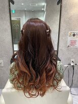 ルミュドゥプレシャス(LEMIEUX de precious) パーティーヘアアレンジハーフツイン