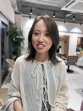 アドア 横浜(ADORE) 【ADORE横浜】オリーブグレージュ×くびれミディアム