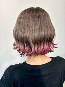 アトリア 横浜(Atria) ミニボブエンドカラーパステル＆ミルクティーベージュ