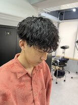 レブ 三条河原町(Reb,)&nbsp;パーマメンズマッシュスパイラルツーブロック