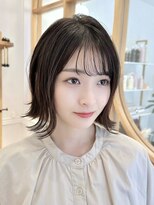 プラネシブヤ(Prune Shibuya) シースルーバング　くびれボブ