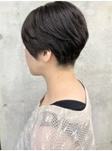大人刈り上げマッシュショートナチュラルレイヤー30代40代50代