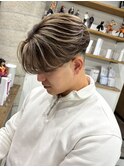 ニュアンスパーマフェザーパーマハイライトメンズパーマ