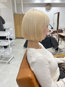 ネイロ 錦糸町(NeiRo) 魅力倍増カールセミディシアーカラーダークアッシュショートヘア