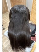 極上ツヤ髪ストレート+美髪トリートメント+カット