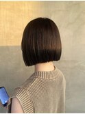 前下がりボブ黒髪