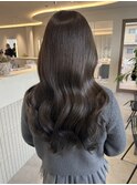 桑名ロングレイヤーカットハッシュカット透明感カラー重めロング