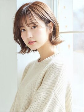 アビエブラン 若江岩田(abije blanc) 透け感ベージュボブ【若江岩田駅】