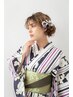 【土日祝6時から9時】浴衣着付け＆ヘアセット★5000円
