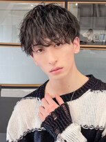 バームヘア(balm hair)&nbsp;清潔感◎ナチュラルパーマ×ツーブロックマッシュ