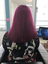 マーメイドヘアー(mermaid hair) ブリーチ→ワインレッド