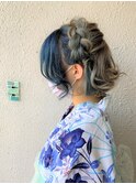 浴衣、いいよね。　ヘアセット☆
