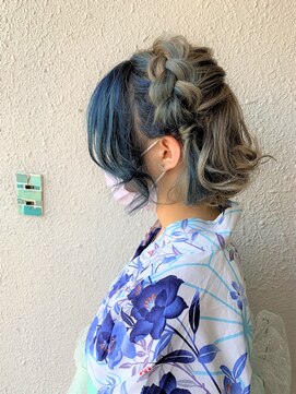 ディー エメ(D-aimer-) 浴衣、いいよね。　ヘアセット☆