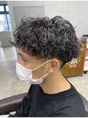 ツーブロック/メンズマッシュ/波巻きスパイラルパーマ