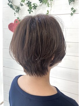 フレア 心 武庫之荘(flare) ひし形ショートボブ*アッシュベージュ