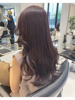 ヘアサロン ガリカ 表参道(hair salon Gallica)&nbsp;ゆるふわラベンダーグレー/ブリーチなしダブルカラー