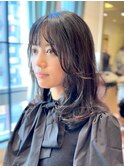 モテ髪ミディアムレイヤー/レイヤーカット/黒髪/20代30代40代