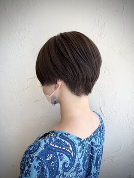 リュクスフォーヘアー アヴェダ(LUXE for hair AVEDA) 30代女性×涼しげハンサムショート×アースカラー