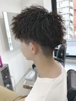 ロンド ローガン 名駅(Lond LOGAN)&nbsp;アップバング×ツイストパーマ　メンズ　名駅名古屋