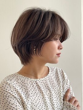 イヴォークトーキョーオーサカ(EVOKE TOKYO osaka) 40代50代 おすすめ カット ショート ブラウン ヘアカラー