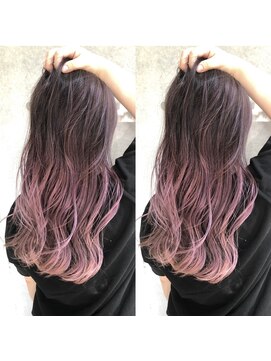 トルネード(TORNADO) 外国人風韓国風ハイライトバレイヤージュ ピンクアッシュM1026