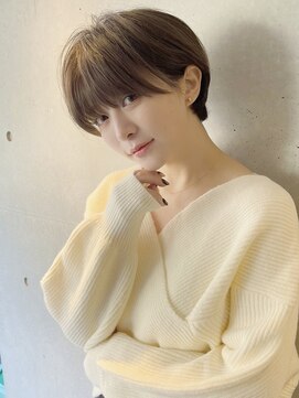 センスヘア(SENSE Hair) マッシュショート/ショートボブ/小顔カット/グレージュアッシュ