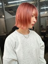 ラニヘアサロン(lani hair salon) コーラル/ショートボブ/ピンクオレンジ【大名/天神】
