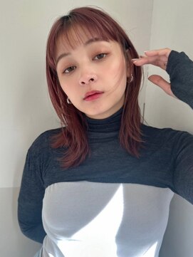 ハニー 町田(HONEY) フェイスレイヤー ソフトウルフ ピンクベージュ