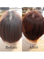 ロッコ(rocco) 【rocco】 イルミナカラーで白髪染めBefore・After