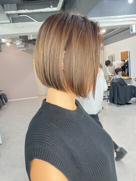 レブ 三条河原町(Reb,) ボブブリーチなし30代40代似合わせヘア大人可愛い小顔ヘア韓国