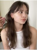 大人おしゃれロングのグレージュカラー【銀座】