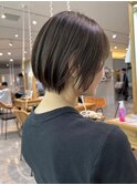 大人ショートボブ/30代/40代50代/白髪ぼかし@岡