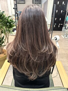 ルーナヘアー(LUNA hair) 『京都 ルーナ』ロングレイヤー×ハイライト 30代40代50代60代