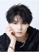 フェザーパーマ【シースルーマッシュ】刈り上げツーブロック