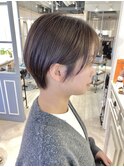 前髪長めの耳かけマッシュショート赤羽美容院丸顔卵型似合わせ