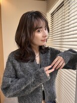 ロンドプロフィール 浦和(Lond profil)&nbsp;前髪カット顔まわりくびれレイヤー外ハネミディ